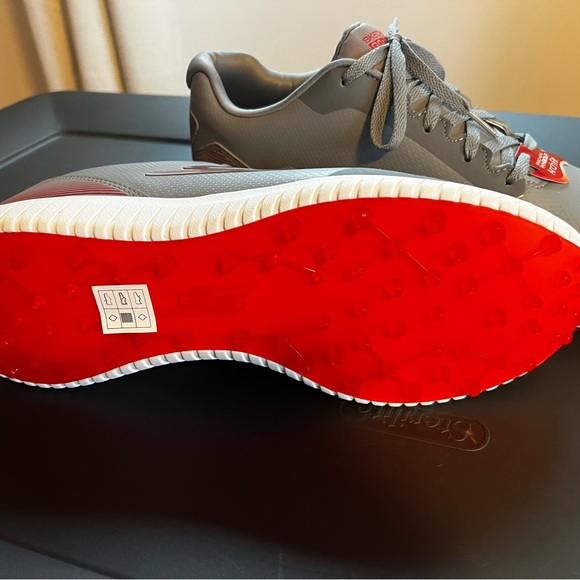 Skechers Gray and Red Golf Shoes - Picture 5 of 5
